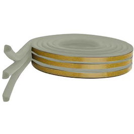 Burcasa Burlete de Caucho 9x6mm Blanco Rollo 150m