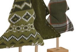 DKD Home Decor Decoración Navidad Alpina Árbol Verde 5 x 27 x 14 cm (6 Unidades)