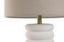 DKD Home Decor Lámpara Sobremesa Beige Dorado 35 x 64 x 35 cm