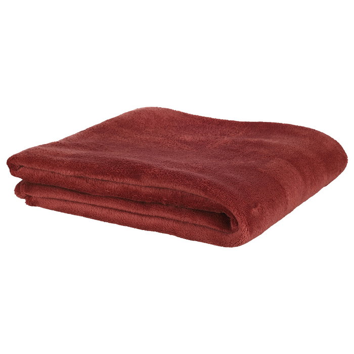 Home Deco Factory Manta de Microfibra 125x150 cm, Burdeos Home Deco Factory Manta de Microfibra 125x150 cm, Burdeos