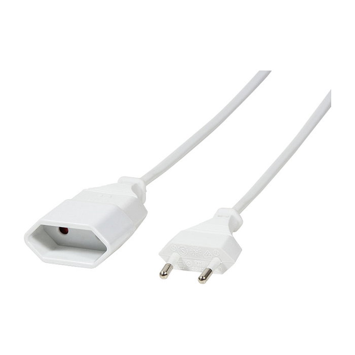 LogiLink Cable de alimentación Euro CEE 7/16 a toma de corriente, 2m, Blanco LogiLink Cable de alimentación Euro CEE 7/16 a toma de corriente, 2m, Blanco