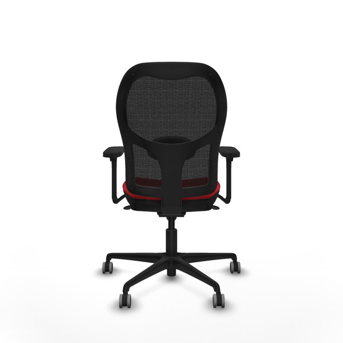 PIQUERAS Y CRESPO Silla de oficina Jorquera Sincro Rojo y Negro
