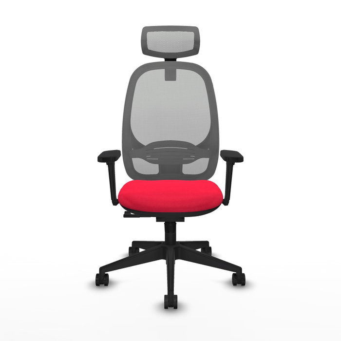 PIQUERAS Y CRESPO Silla de oficina Cilanco con mecanismo Sincro, Rojo y Gris PIQUERAS Y CRESPO Silla de oficina Cilanco con mecanismo Sincro, Rojo y Gris