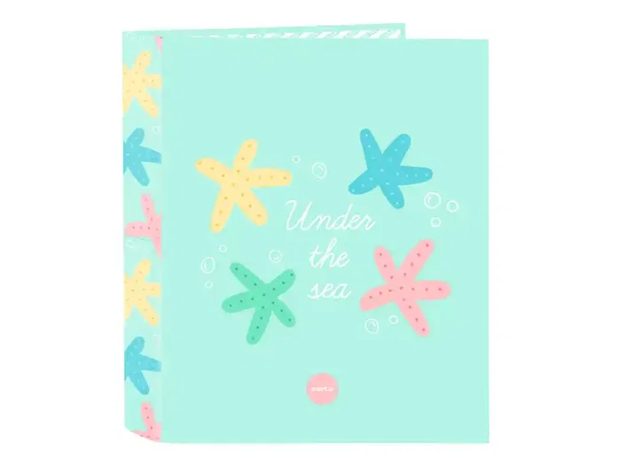 Safta Carpeta de Anillas de Cartón Forrado Folio, 4 Anillas de 35 mm, Diseño Estrellas, 330x60x270 mm Safta Carpeta de Anillas de Cartón Forrado Folio, 4 Anillas de 35 mm, Diseño Estrellas, 330x60x270 mm
