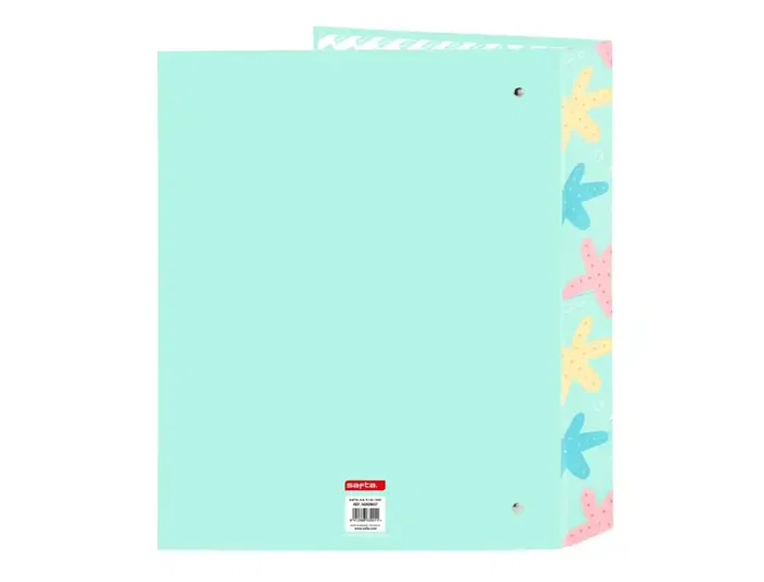 Safta Carpeta de Anillas de Cartón Forrado Folio, 4 Anillas de 35 mm, Diseño Estrellas, 330x60x270 mm Safta Carpeta de Anillas de Cartón Forrado Folio, 4 Anillas de 35 mm, Diseño Estrellas, 330x60x270 mm