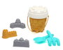 KioKids Set Cubo de Playa Castillos Juguete para Niños +18 Meses con Pala y Molde 7 Piezas