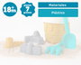 KioKids Set Cubo de Playa Castillos Juguete para Niños +18 Meses con Pala y Molde 7 Piezas