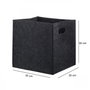 Aberto Design HMY-6366 Organizador de Escritorio de Fieltro Negro