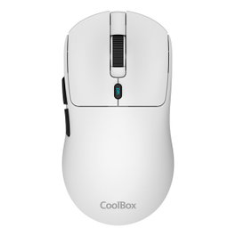 Coolbox Ratón Inalámbrico W03 Blanco 10.000 DPI Ultraligero