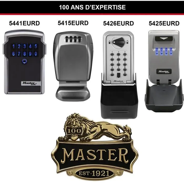 Master Lock Caja de Llaves Segura Certificada XL - Seguridad Profesional con Combinación Programable y Cubierta Protectora Master Lock Caja de Llaves Segura Certificada XL - Seguridad Profesional con Combinación Programable y Cubierta Protectora