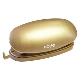 DOHE Taladro de sobremesa de 2 punzones para 16 hojas, Oro
