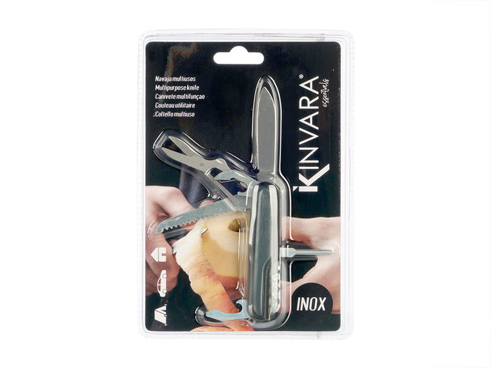 Kinvara Navaja Multiuso 9 cm x 1.5 cm x 2 cm Nero (Set de 24)