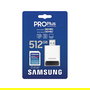 Samsung PRO Plus MB-SD512SB/WW Tarjeta de Memoria SDXC 512 GB, UHS-I, Clase 3 (U3), V30, Lectura 180 MB/s, Escritura 130 MB/s, Blanca, Resistente Agua Golpes X-Ray 2023