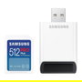 Samsung PRO Plus MB-SD512SB/WW Tarjeta de Memoria SDXC 512 GB, UHS-I, Clase 3 (U3), V30, Lectura 180 MB/s, Escritura 130 MB/s, Blanca, Resistente Agua Golpes X-Ray 2023