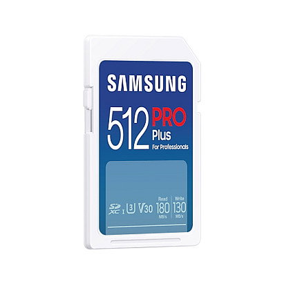Samsung PRO Plus MB-SD512SB/WW Tarjeta de Memoria SDXC 512 GB, UHS-I, Clase 3 (U3), V30, Lectura 180 MB/s, Escritura 130 MB/s, Blanca, Resistente Agua Golpes X-Ray 2023
