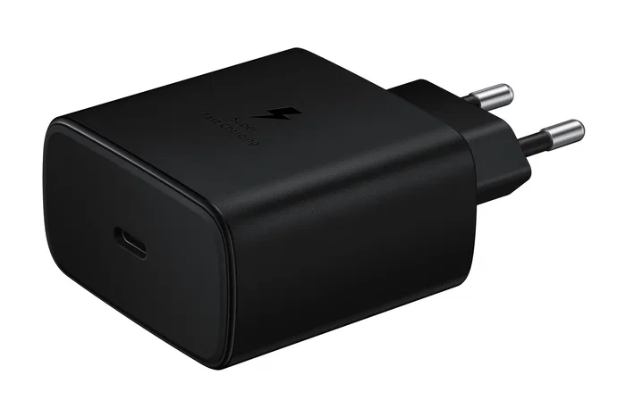 Samsung EP-TA845 - Cargador rápido USB-C 45W (21V) con tecnología Quick Charge 2.0 para smartphone, color negro