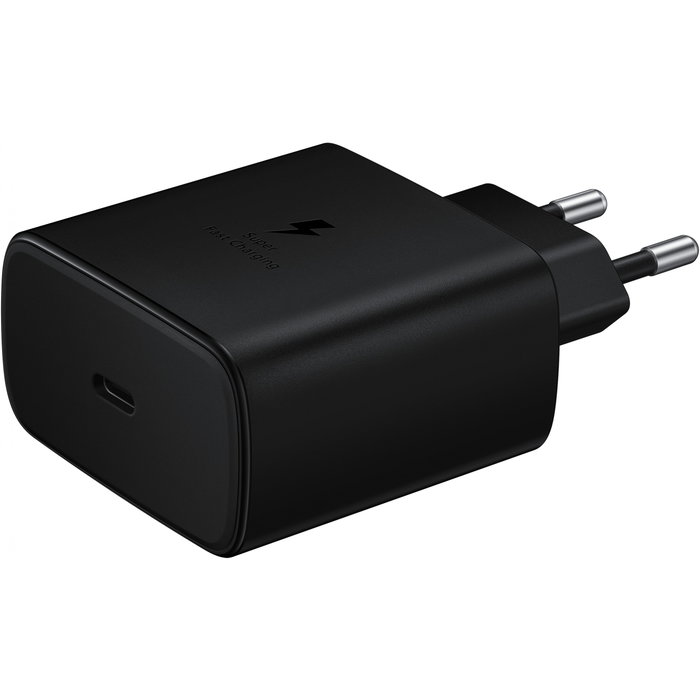 Samsung Cargador Rápido 45W EP-TA845XBEGWW con Cable USB Tipo-C, Carga Super Rápida para Teléfonos y Tablets Samsung Compatibles