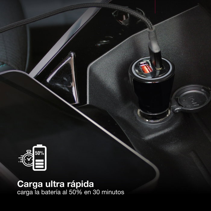 GSC Evolution Cargador Coche USB C + A QC 3.0 GSC Evolution Cargador Coche USB C + A QC 3.0