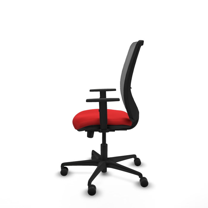 PIQUERAS Y CRESPO Silla de oficina Zulema con mecanismo Sincro/Traslack, Rojo y Gris PIQUERAS Y CRESPO Silla de oficina Zulema con mecanismo Sincro/Traslack, Rojo y Gris
