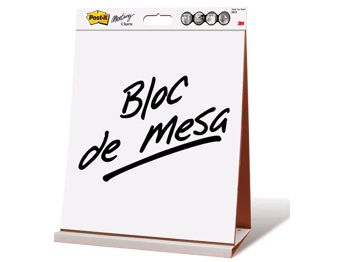 Post-it Bloc de Congreso Reciclado PEFC, Papel Liso 80 g/m², 504x635 mm, 20 Hojas Reposicionables Post-it Bloc de Congreso Reciclado PEFC, Papel Liso 80 g/m², 504x635 mm, 20 Hojas Reposicionables