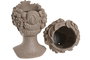 DKD Home Decor Macetero Romantico Beige Resina 20 x 29 x 18 cm (2 Unidades)