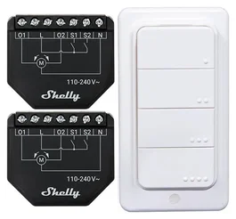 Shelly Shutter x2 + BLU RC Button 4 Pack
