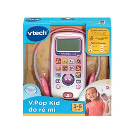 Vtech V.Pod Kid Do, D, Mi Pink - Reproductor de Música y Auriculares - 3-6 Años - Francés