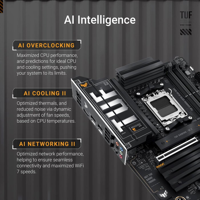 Asus TUF GAMING X870-PLUS WIFI con Socket AM5 y DDR5 Asus TUF GAMING X870-PLUS WIFI con Socket AM5 y DDR5