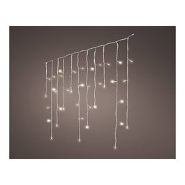 Lumineo Cortina LED Exterior 5,8m 240 LEDs Luz Cálida Funciones Efecto Carámbano IP44