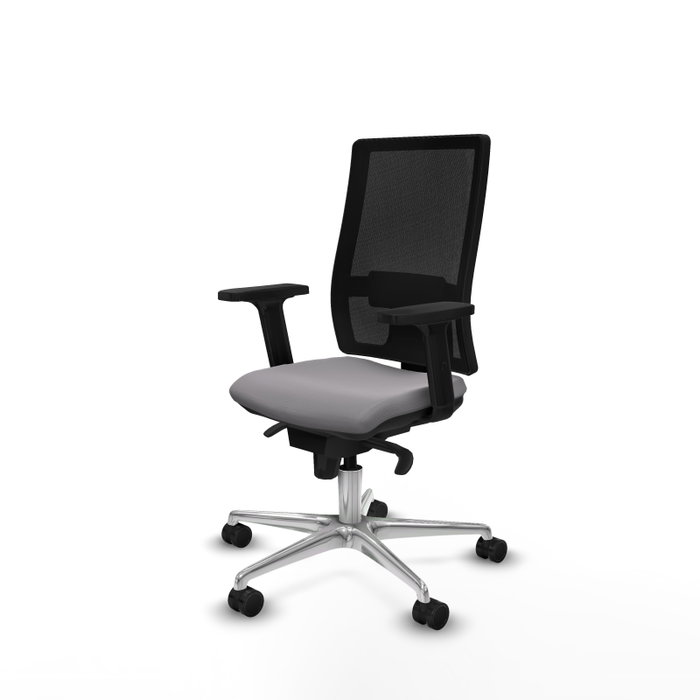 PIQUERAS Y CRESPO Silla de oficina Horna con mecanismo Sincro Gris y Negro PIQUERAS Y CRESPO Silla de oficina Horna con mecanismo Sincro Gris y Negro