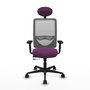 PIQUERAS Y CRESPO Silla de oficina Zulema con mecanismo Sincro/Traslack Morado y Gris
