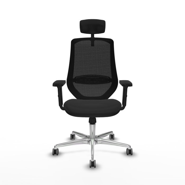 PIQUERAS Y CRESPO Silla de oficina Mardos con mecanismo Sincro, Negro