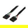 StarTech.com Cable Extensor Interno USB 2.0 5 Pines IDC Hemba a Hemba 60 cm (0,6 m) para Conexion a Placa Base