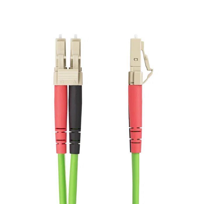 StarTech.com Cable de Fibra Óptica OM5 LC/LC-UPC Dúplex 50/125µm 1m - Multimodo LOMMF Verde para 40G/100G InfiniBand VCSEL 850-953nm - Referencia LCLCL-1M-OM5-FIBER