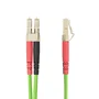 StarTech.com Cable de Fibra Óptica OM5 LC/LC-UPC Dúplex 50/125µm 1m - Multimodo LOMMF Verde para 40G/100G InfiniBand VCSEL 850-953nm - Referencia LCLCL-1M-OM5-FIBER