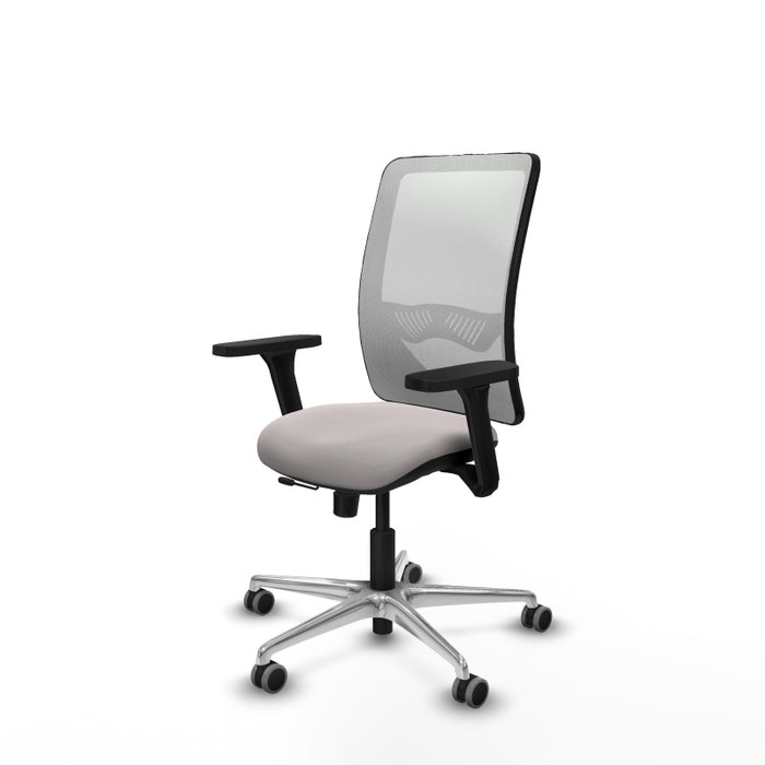 PIQUERAS Y CRESPO Silla de oficina Zulema Blanca con Brazos 3D y Mecanismo Sincro/Traslack