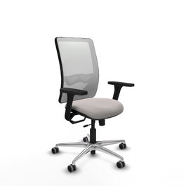 PIQUERAS Y CRESPO Silla de oficina Zulema Blanca con Brazos 3D y Mecanismo Sincro/Traslack