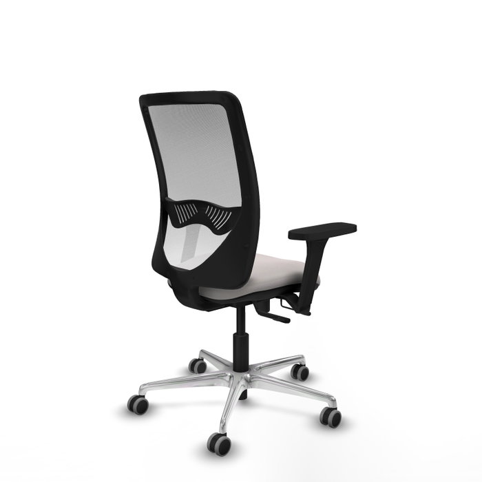 PIQUERAS Y CRESPO Silla de oficina Zulema Blanca con Brazos 3D y Mecanismo Sincro/Traslack