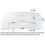Samsung ViewFinity S6 S34C650TAU Curvo 34 Pulgadas UWQHD Blanco