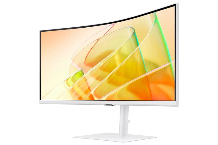 Samsung S65TC Monitor 34" UWQHD Curvo 1000R 3440x1440 100Hz HDR10 VA AMD FreeSync Thunderbolt 4 90W LAN Blanco con Altavoces y Soporte HAS VESA