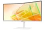 Samsung S65TC Monitor 34" UWQHD Curvo 1000R 3440x1440 100Hz HDR10 VA AMD FreeSync Thunderbolt 4 90W LAN Blanco con Altavoces y Soporte HAS VESA