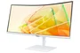 Samsung S65TC Monitor 34" UWQHD Curvo 1000R 3440x1440 100Hz HDR10 VA AMD FreeSync Thunderbolt 4 90W LAN Blanco con Altavoces y Soporte HAS VESA