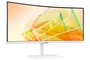 Samsung S65TC Monitor 34" UWQHD Curvo 1000R 3440x1440 100Hz HDR10 VA AMD FreeSync Thunderbolt 4 90W LAN Blanco con Altavoces y Soporte HAS VESA