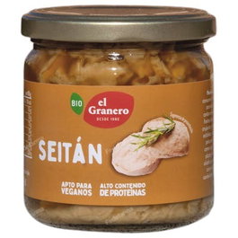 EL GRANERO Seitan en Conserva Bio - Alimento Integral de Trigo - 385 g