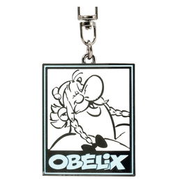 Abystyle Llavero de Metal Asterix y Obelix - Obelix Personaje - 3.6 x 4.7 cm