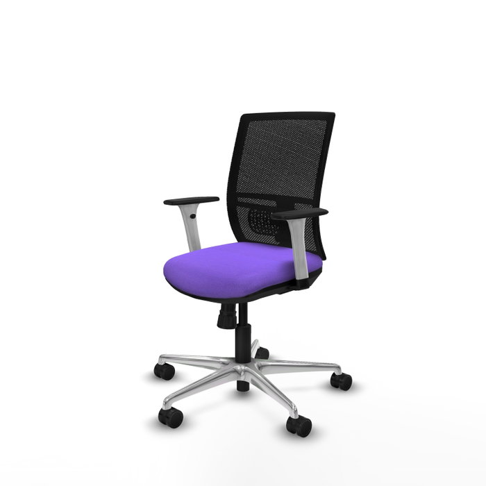 PIQUERAS Y CRESPO Silla de oficina Yunquera con mecanismo Sincro, Lila y Negro PIQUERAS Y CRESPO Silla de oficina Yunquera con mecanismo Sincro, Lila y Negro