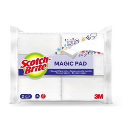 Scotch-Brite Borrador Mágico Pack de 2 uds. Elimina manchas difíciles en superficies lisas.