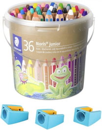 STAEDTLER Buddy Cubo 36 Lápices de Colores Acuarelables