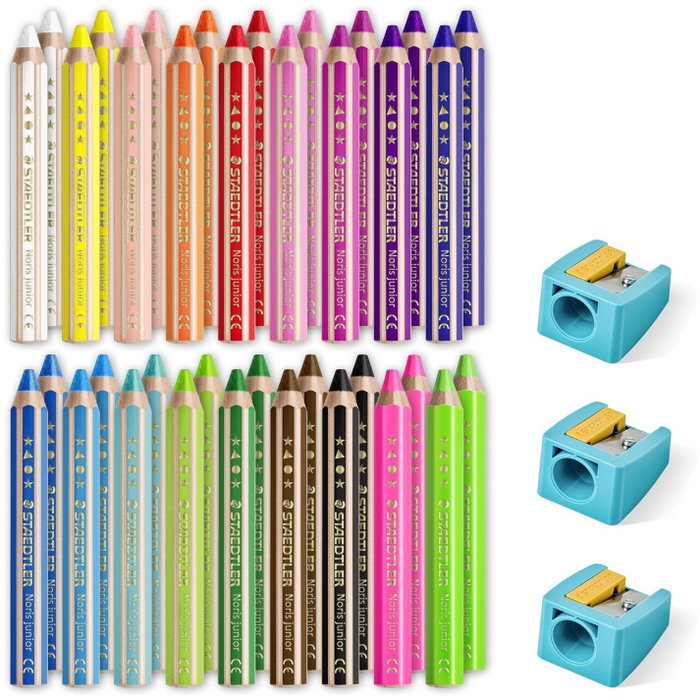 STAEDTLER Buddy Cubo 36 Lápices de Colores Acuarelables STAEDTLER Buddy Cubo 36 Lápices de Colores Acuarelables