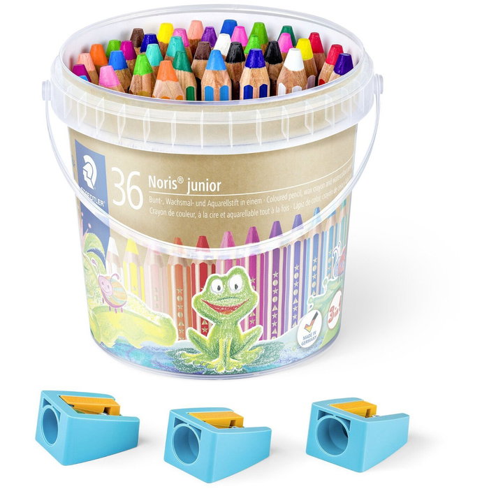 STAEDTLER Buddy Cubo 36 Lápices de Colores Acuarelables STAEDTLER Buddy Cubo 36 Lápices de Colores Acuarelables